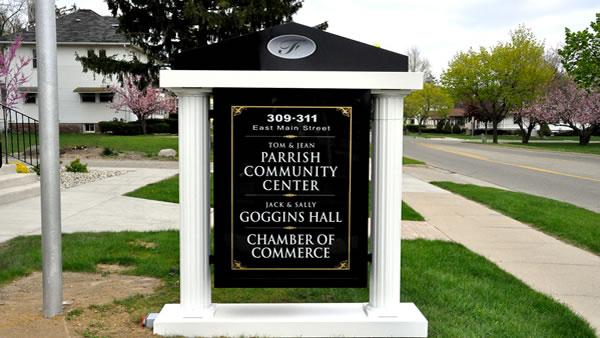Goggins Hall Sign